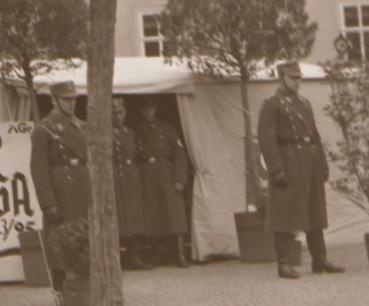 Preview: tolles altes Negativ - Zelt  mit großes Schild - Sturmabteilung - SA  Sturm 23/95